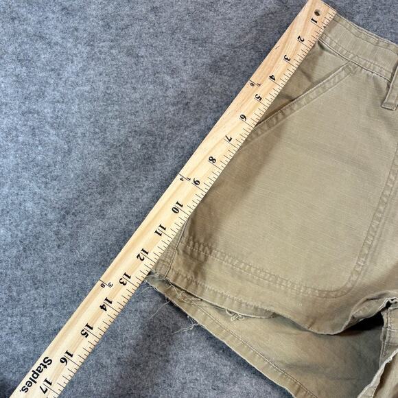 VINTAGE Y2K Abercrombie & Fitch Shorts Womens Sz 2 Khaki Ripstop Utility Safari - Picture 5 of 8